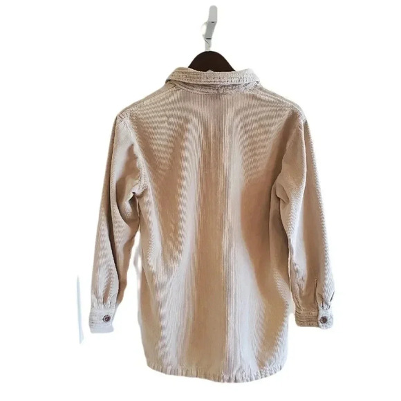 NU Construction Tan Mixed Corduroy Pullover Size Small - Picture 2 of 5